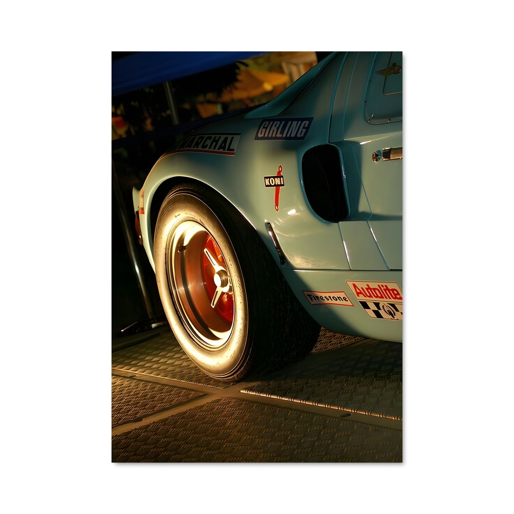 Poster GT40 en Bleu